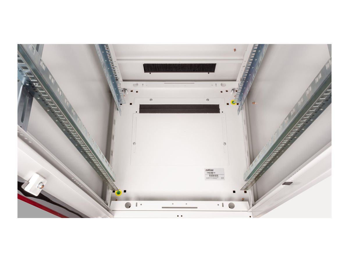ROLINE 19 Zoll Netzwerkschrank Pro 47 HE 600x600 BxT Glastür grau, Ansicht 3