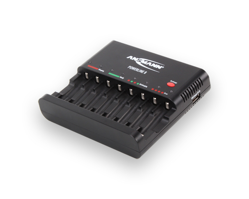 Ansmann Powerline 8 - Batterieladegerät / Stromadapter - 8 x Batterien laden (USB), Ansicht 2