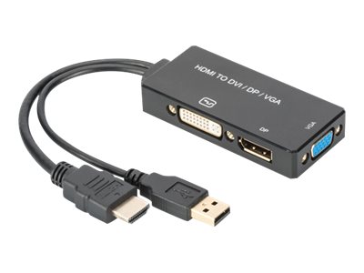 DIGITUS Assmann - Videokonverter - HDMI - DisplayPort DVI VGA