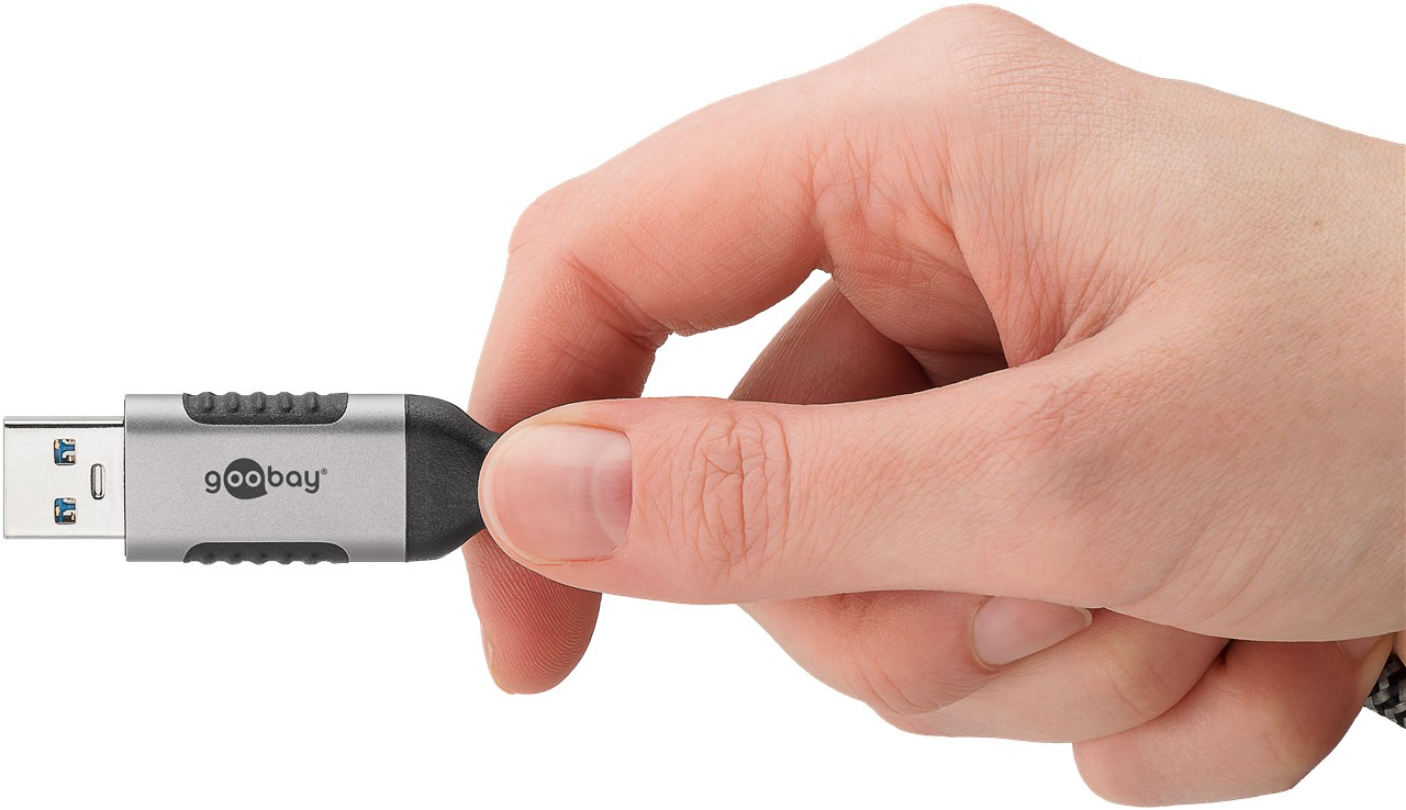 Goobay 74394 - Netzwerkadapter Kabel USB 3.0 Typ A Gigabit Ethernet 1.5 m - Kabel - Digital/Daten, Ansicht 3