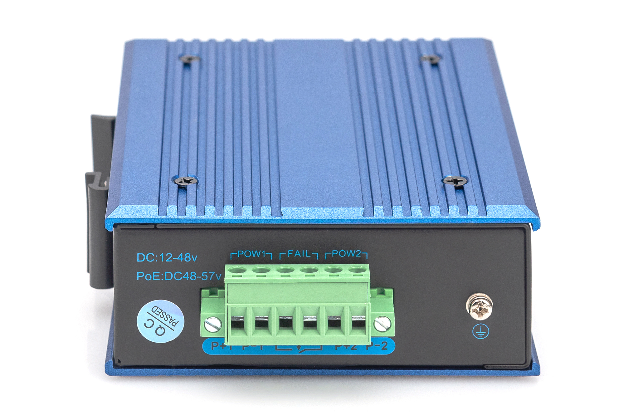 DIGITUS Industrial 4-Port Gigabit PoE Switch, Unmanaged, 1 Uplink, Ansicht 4