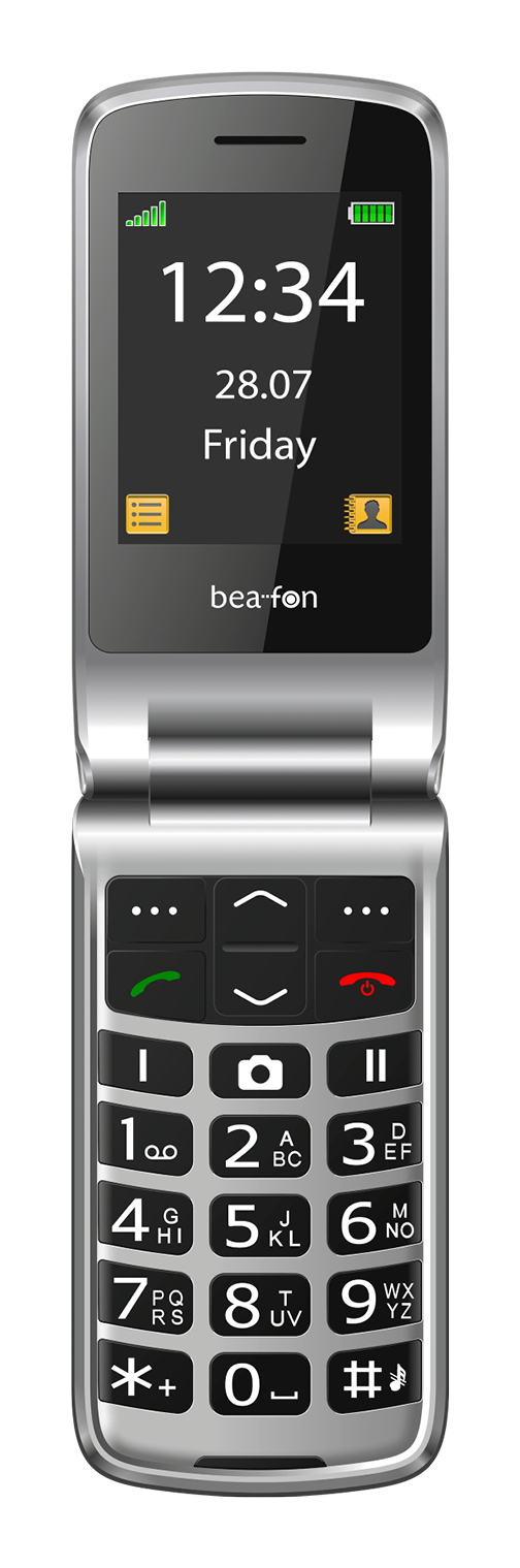 Bea-fon SL645plus schwarz-silber - Mobiltelefon - 1.550 mAh, Ansicht 4