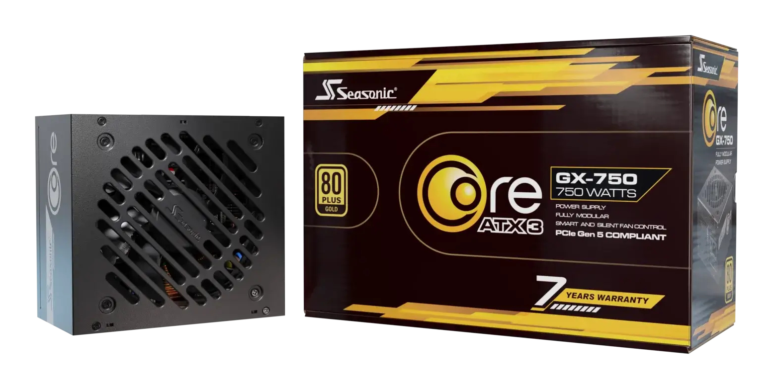 Seasonic Core GX-750-V2 750W ATX3.1 black, Ansicht 3