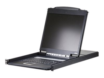 ATEN LCD KVM Switches CL1308N - KVM-Konsole mit KVM-Switch - 8 Anschlüsse - PS2 USB - 48.3 cm (19)