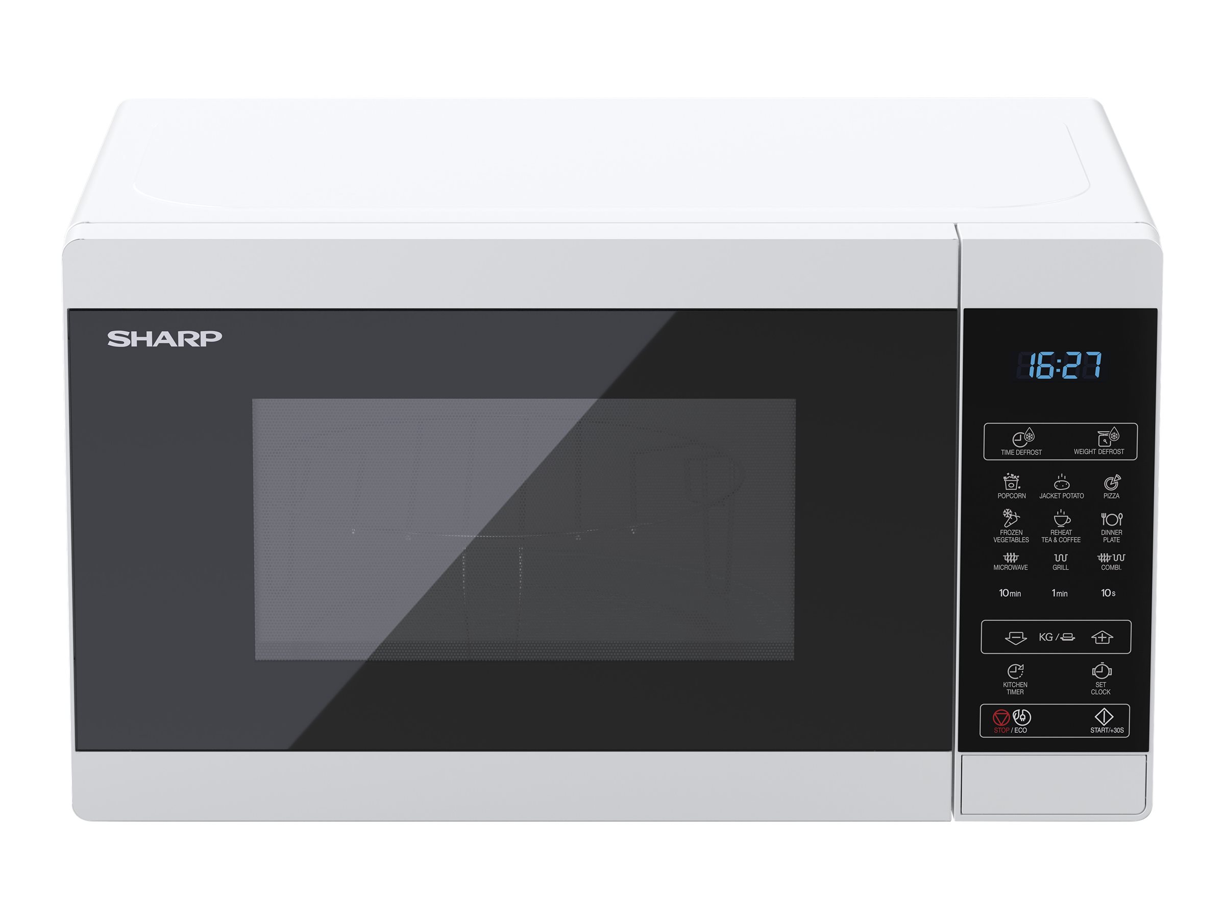 Sharp YC-MG02E-W - Mikrowellenofen mit Grill, Ansicht 3