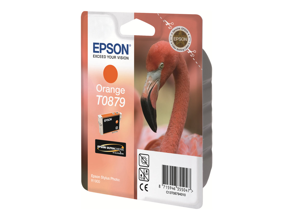 Epson T0879 - 11.4 ml - orange - original - Blisterverpackung - Tintenpatrone