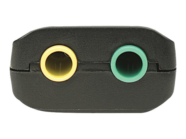 Manhattan USB-A Sound Adapter, USB-A to 3.5mm Mic-in and Audio-Out ports, 480 Mbps (USB 2.0)