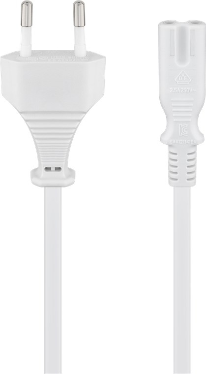 Goobay Stromkabel - Eurostecker (M) bis IEC 60320 C7, Ansicht 3
