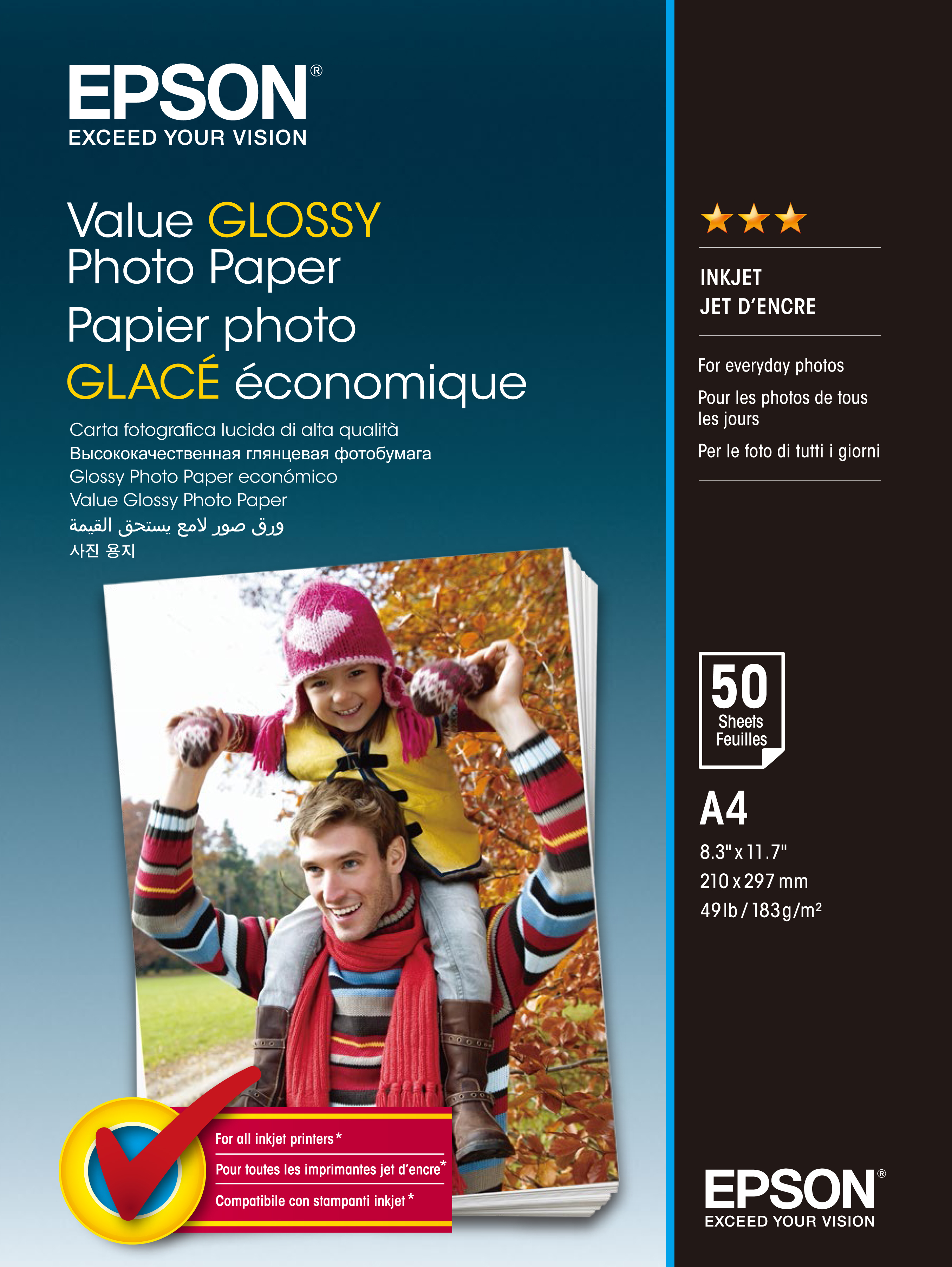 Epson Value - Glänzend - A4 (210 x 297 mm) - 183 g/m², Ansicht 2