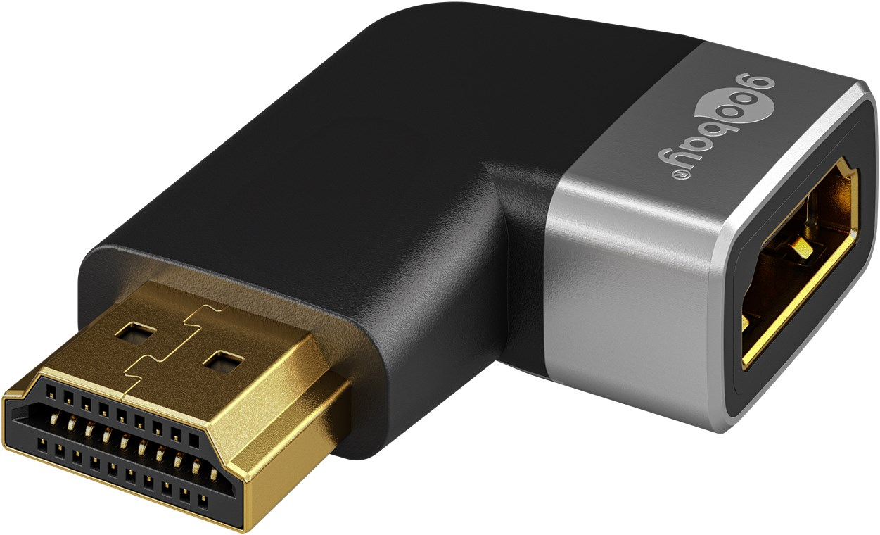 Goobay HDMI Angled Adapter 270° Horizontal 8K a 60 Hz - Adapter - Digital/Display/Video, Ansicht 2