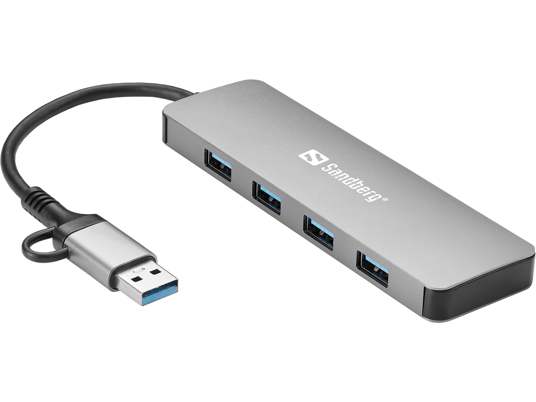 SANDBERG USB-C/A to 4xUSB 3.0 Hub 3.0, Ansicht 3