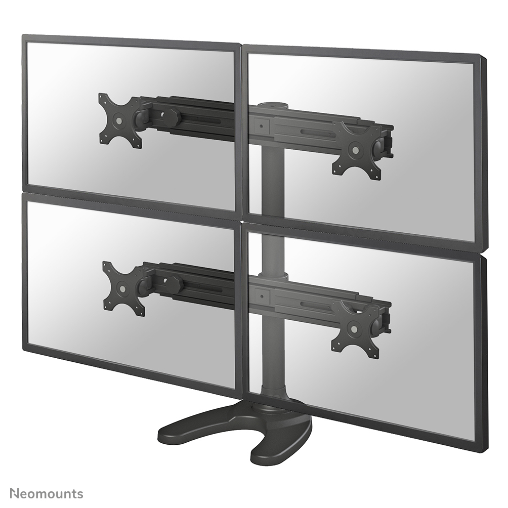 Neomounts by Newstar FPMA-D700DD4 - Aufstellung - full-motion - für 4 LCD-Anzeigen - Schwarz, Ansicht 2