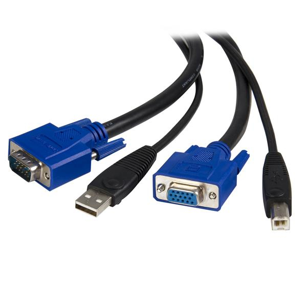 StarTech.com SVUSB2N1_10 Universal USB VGA KVM Kabel (3m, 2-in-1), Ansicht 2