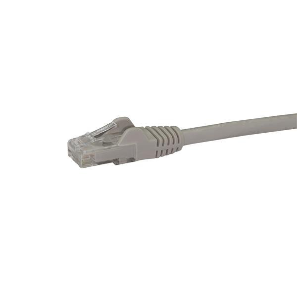 StarTech.com 5m Cat6 Gigabit UTP Patchkabel Snagless - Cat.6 RJ45 Netzwerkkabel mit Schutzmanschette - Grau, Ansicht 3