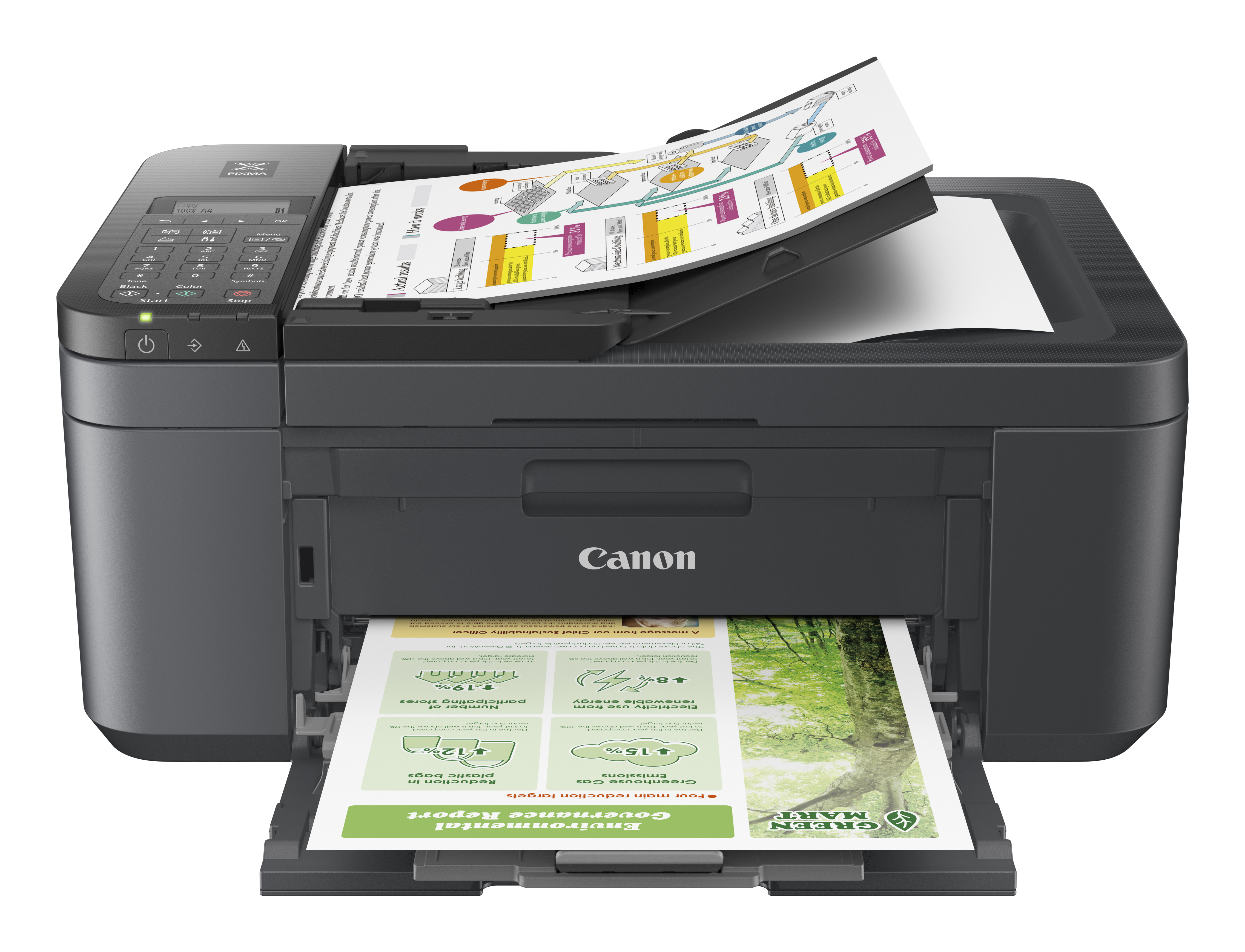 Canon PIXMA TR4755i - Multifunktionsdrucker - Farbe - Tintenstrahl - A4 (210 x 297 mm), Ansicht 4