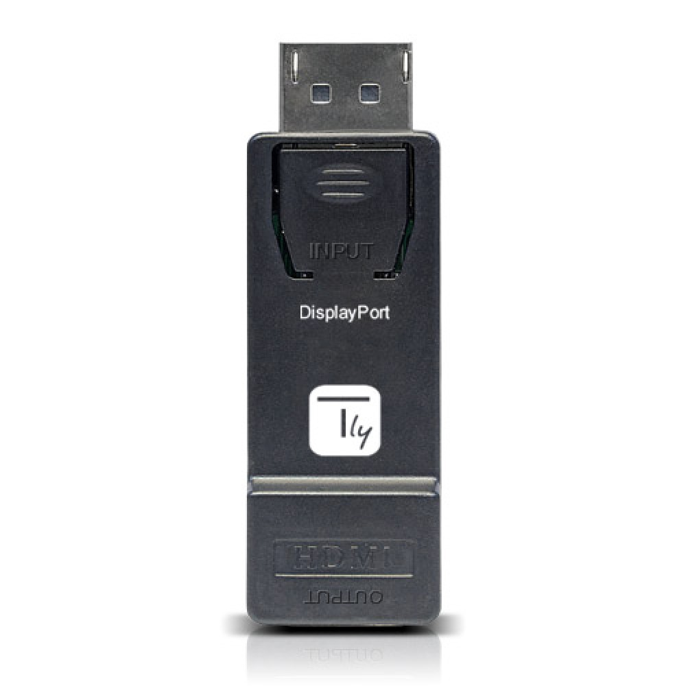 IC Intracom TECHly - Videoadapter - DisplayPort männlich eingerastet zu HDMI weiblich - Schwarz, Ansicht 4