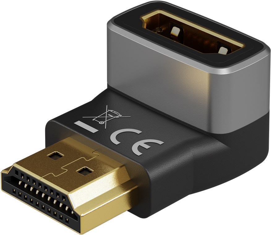Goobay 72011 - Adapter HDMI Stecker/Buchse 8K 60 Hz 270° vertikal - Adapter - Digital/Display/Video, Ansicht 4