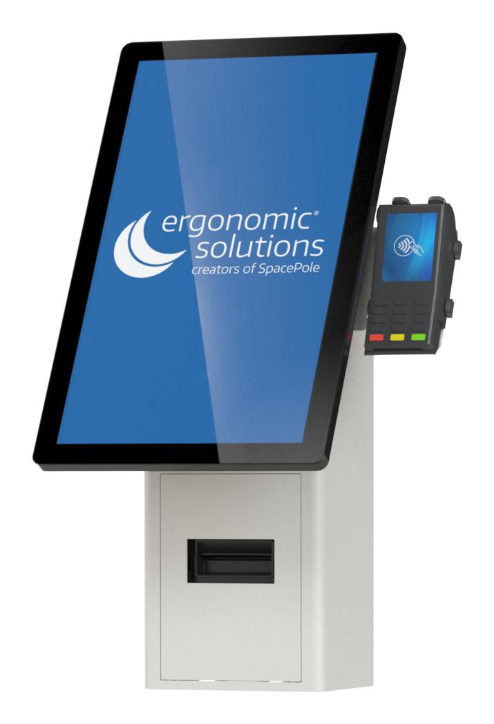 Ergonomic Solutions Wall mounted Self Service Kiosk -black, Ansicht 3