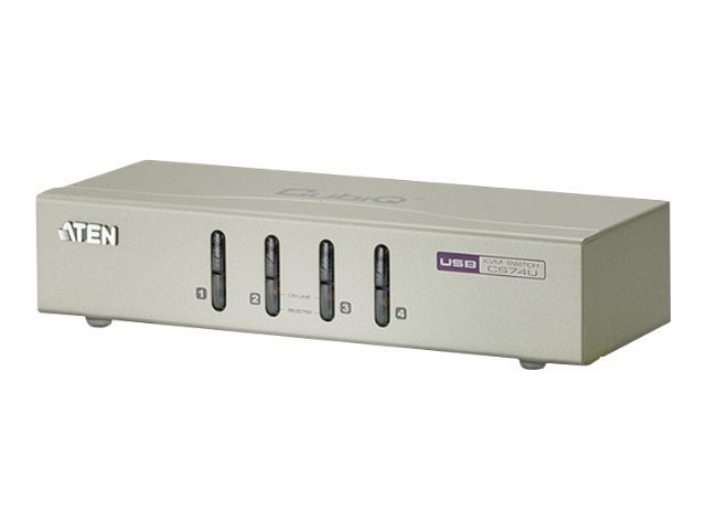 ATEN CS74U - KVM-/Audio-Switch - 4 x KVM/Audio