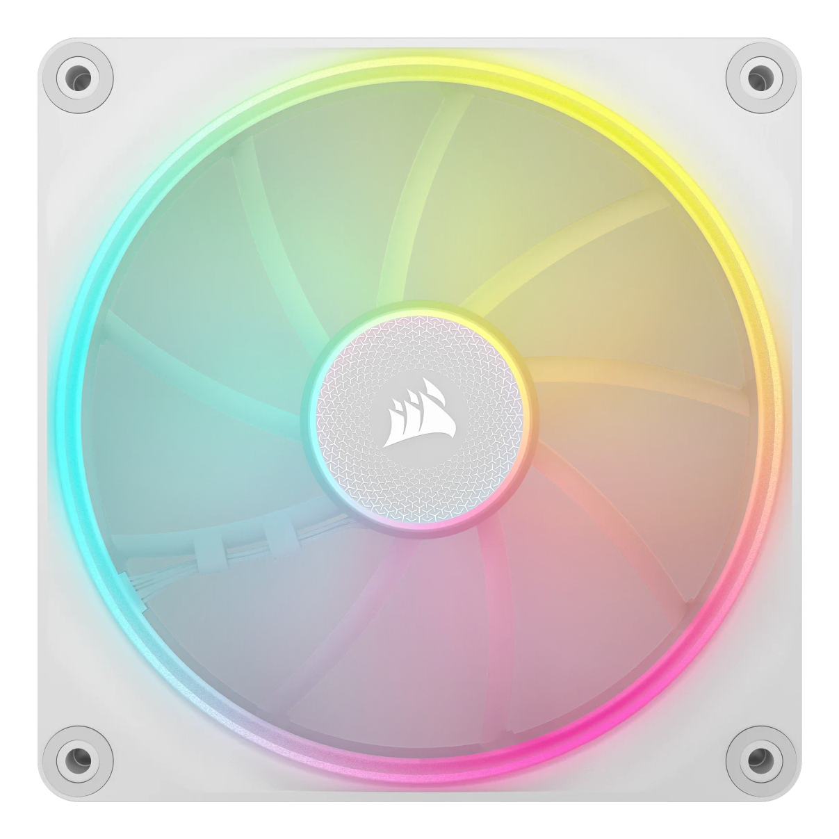 Corsair iCUE Link LX140 RGB - Gehäuselüfter - 140 mm - weiß (Packung mit 2), Ansicht 2