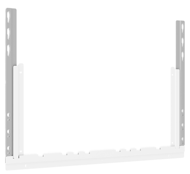 SMS Slim Fixed - Befestigungskit (Wandbefestigung) - für LCD-Display zwischen 32-60 - weiß, Silber, Ansicht 4