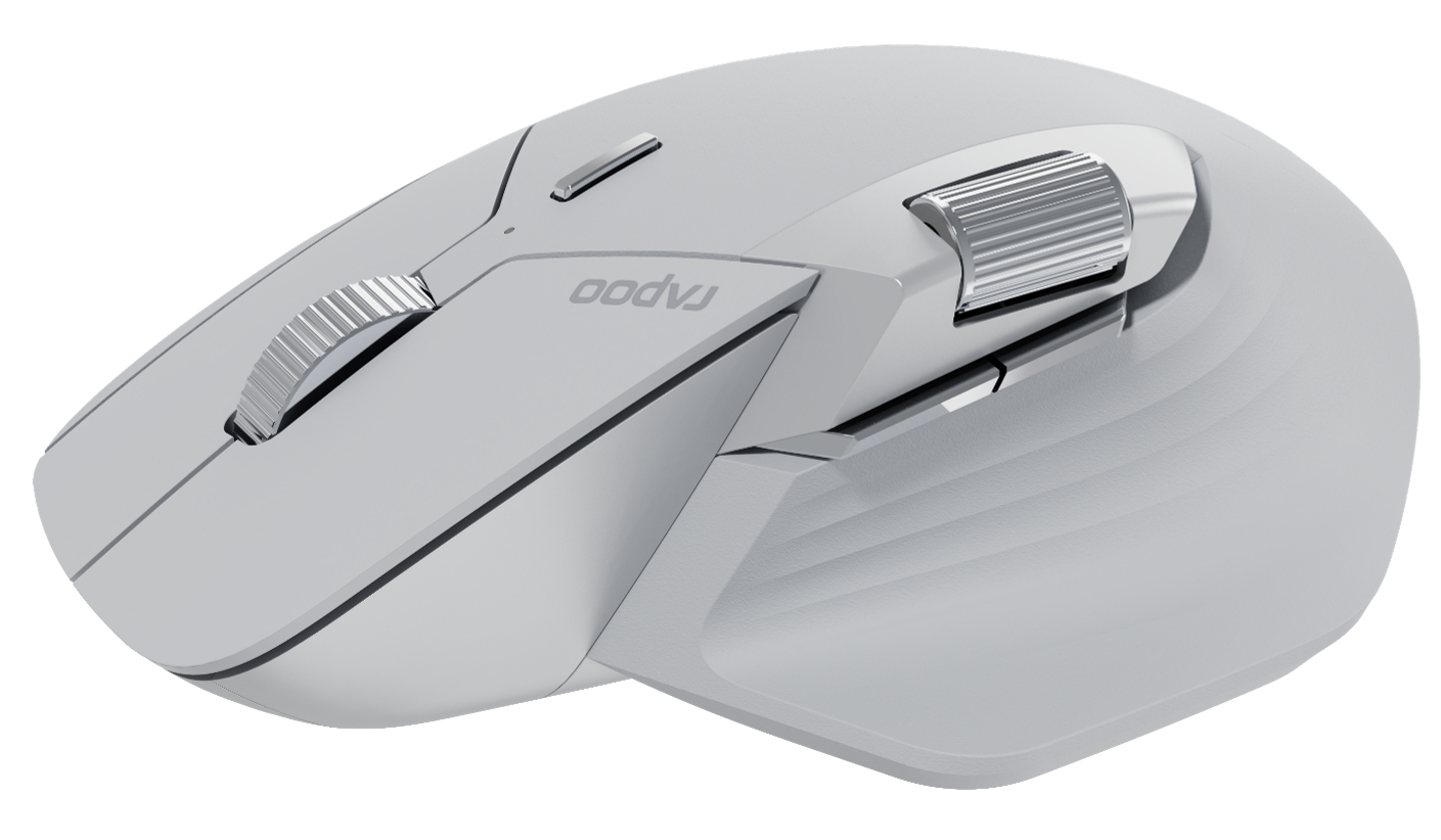 Rapoo MT760M - Laser - RF Wireless+ Bluetooth - - Grau - Maus - 4.000 dpi, Ansicht 3
