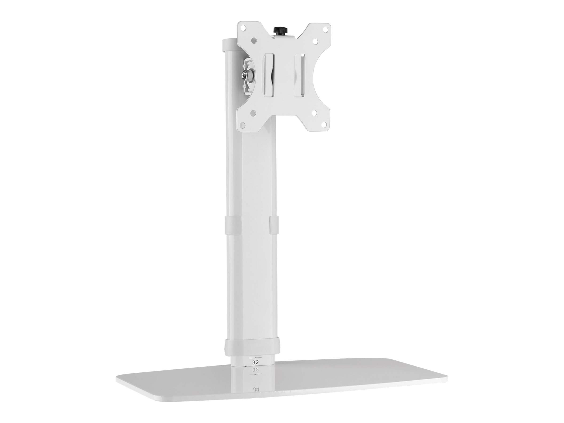 Techly DESK 100 - Aufstellung - freistehend - für Monitor - weiß - Bildschirmgröße: 43.2-68.6 cm (17-27), Ansicht 4