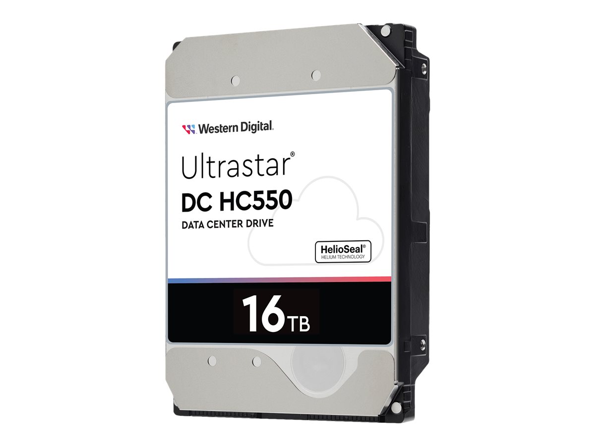 WD Ultrastar DC HC550 WUH721816ALE6L1 - Festplatte - verschlüsselt - 16 TB - intern - 3.5" (8.9 cm)