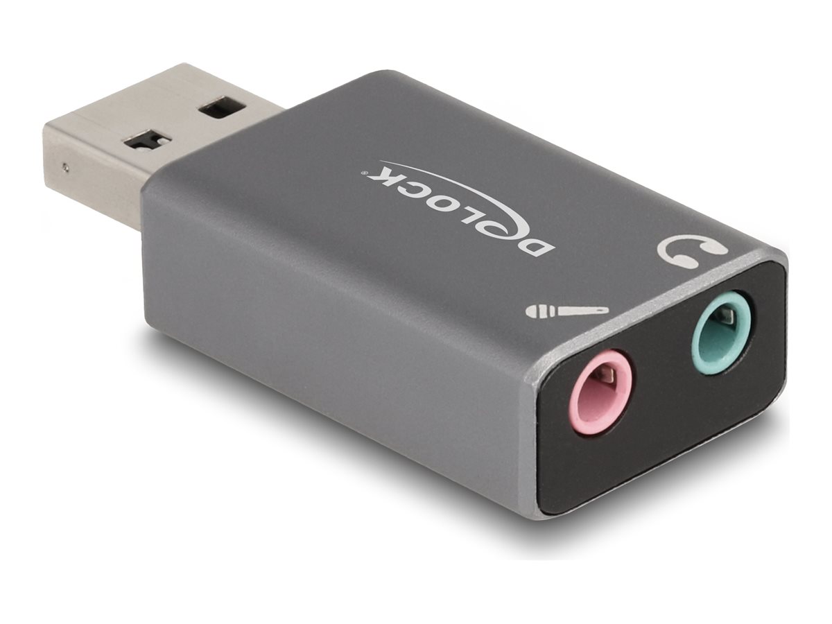 Delock Adapter USB-A auf Kopfhöreranschluss