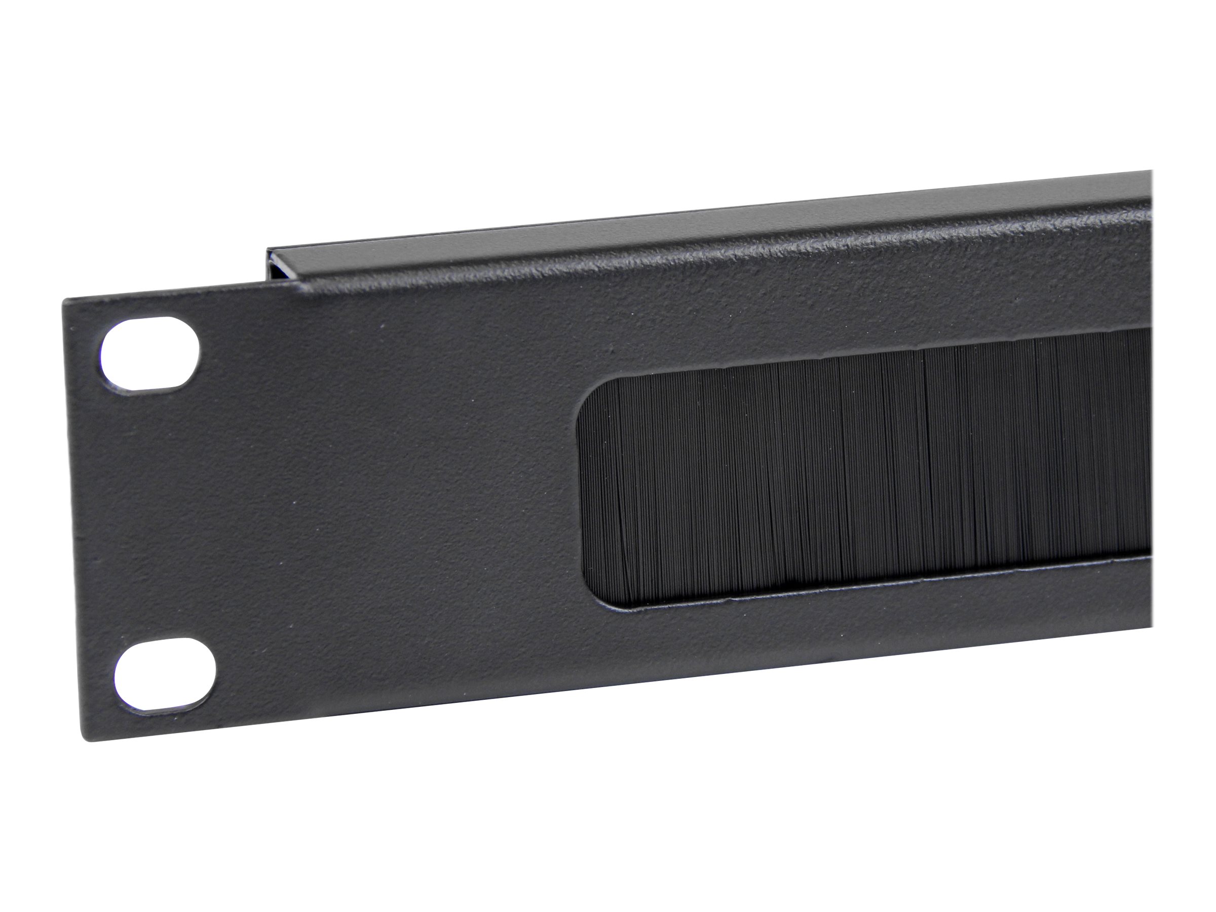 StarTech.com 1 HE Rackblende mit Bürste zur Kabeldurchführung - Kabelführungsplatte für Schaltschrank - Schwarz - 1U - 48.3 cm (19)