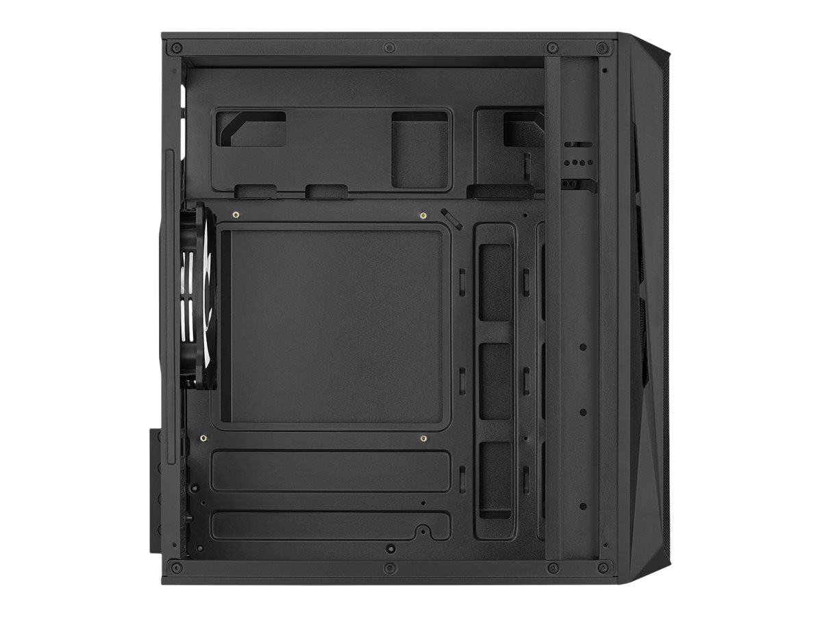 AEROCOOL ADVANCED TECHNOLOGIES AeroCool CS-107-A-BK-v2 - MT - micro ATX - Seitenteil mit Fenster (Acryl), Ansicht 2