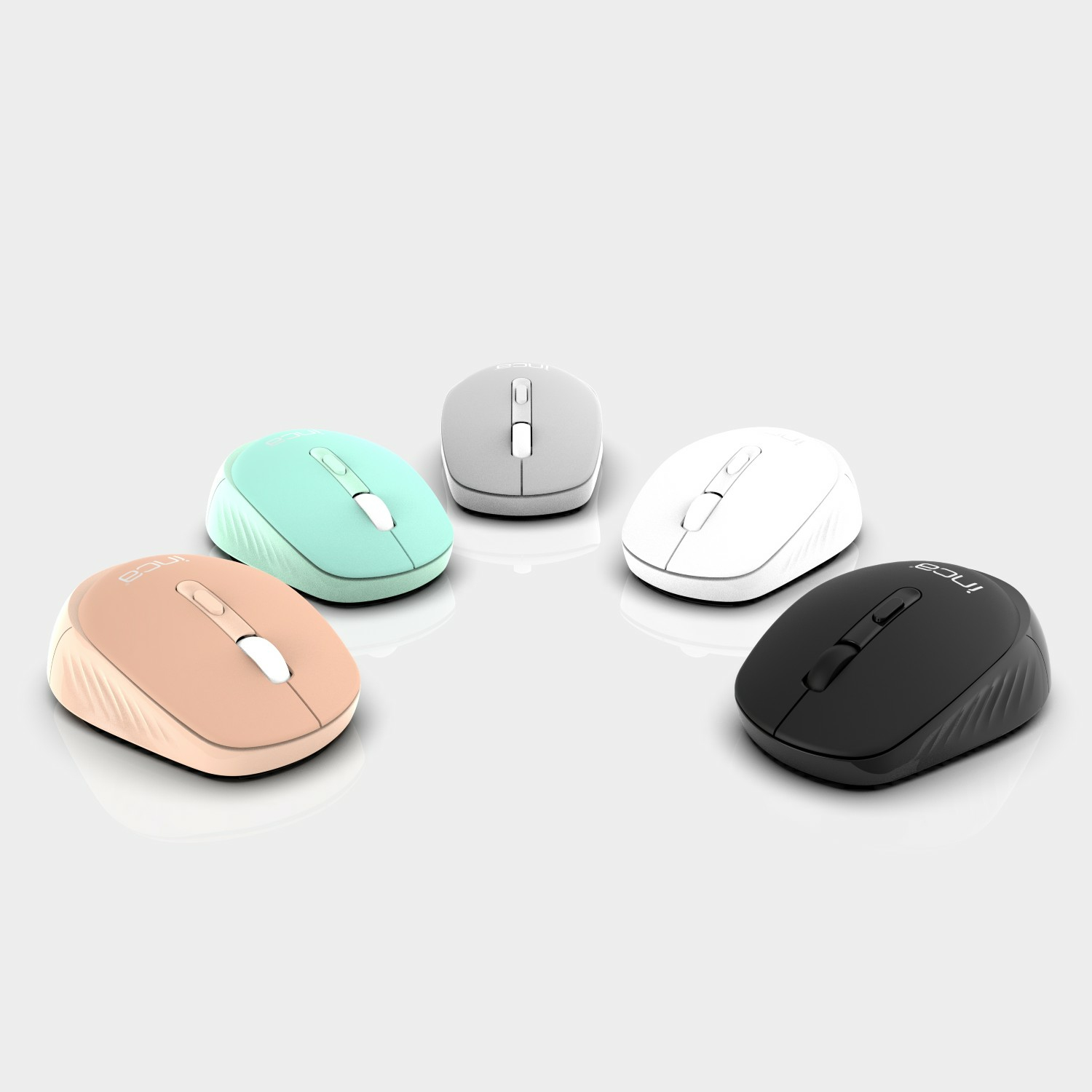 INCA Maus IWM-243RG CANDY DESIGN Grau 2.4GHz - Maus - 1.600 dpi, Ansicht 4