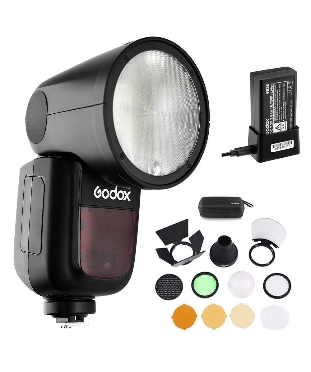 Godox  V1-C - 1,5 s - 420 g - Kompaktes Blitzlicht, Ansicht 3