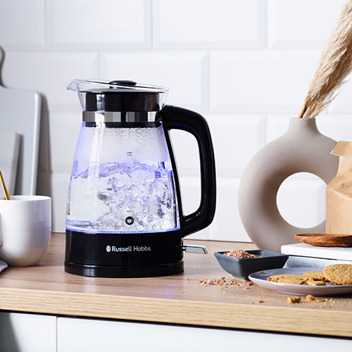 Russell Hobbs 26080-70 - 1,7 l - 2400 W - Schwarz - Transparent - Glas - Kunststoff - Edelstahl - Wasserstandsanzeige, Ansicht 4