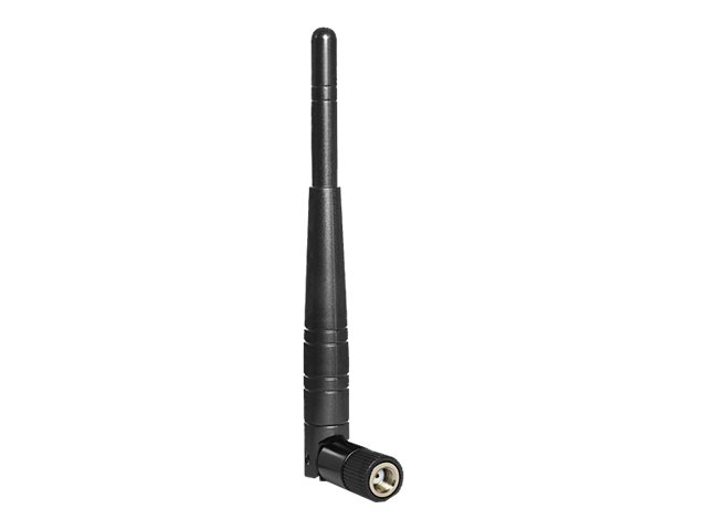 Delock WLAN 802.11 ac/a/h/b/g/n Antenne RP-SMA Stecker 3 dBi omnidirektional mit Kippgelenk schwarz