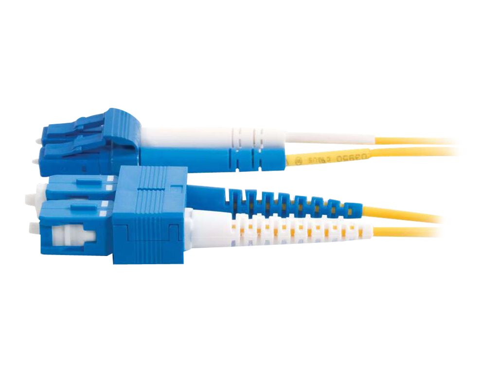 C2G LC-SC 9/125 OS1 Duplex Singlemode PVC Fiber Optic Cable (LSZH), Ansicht 2