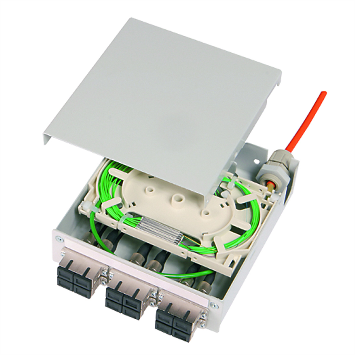 Telegärtner Karl Gärtner STX Mounting Rail Distributor - Glasfaser-Verteilerbox, Ansicht 2