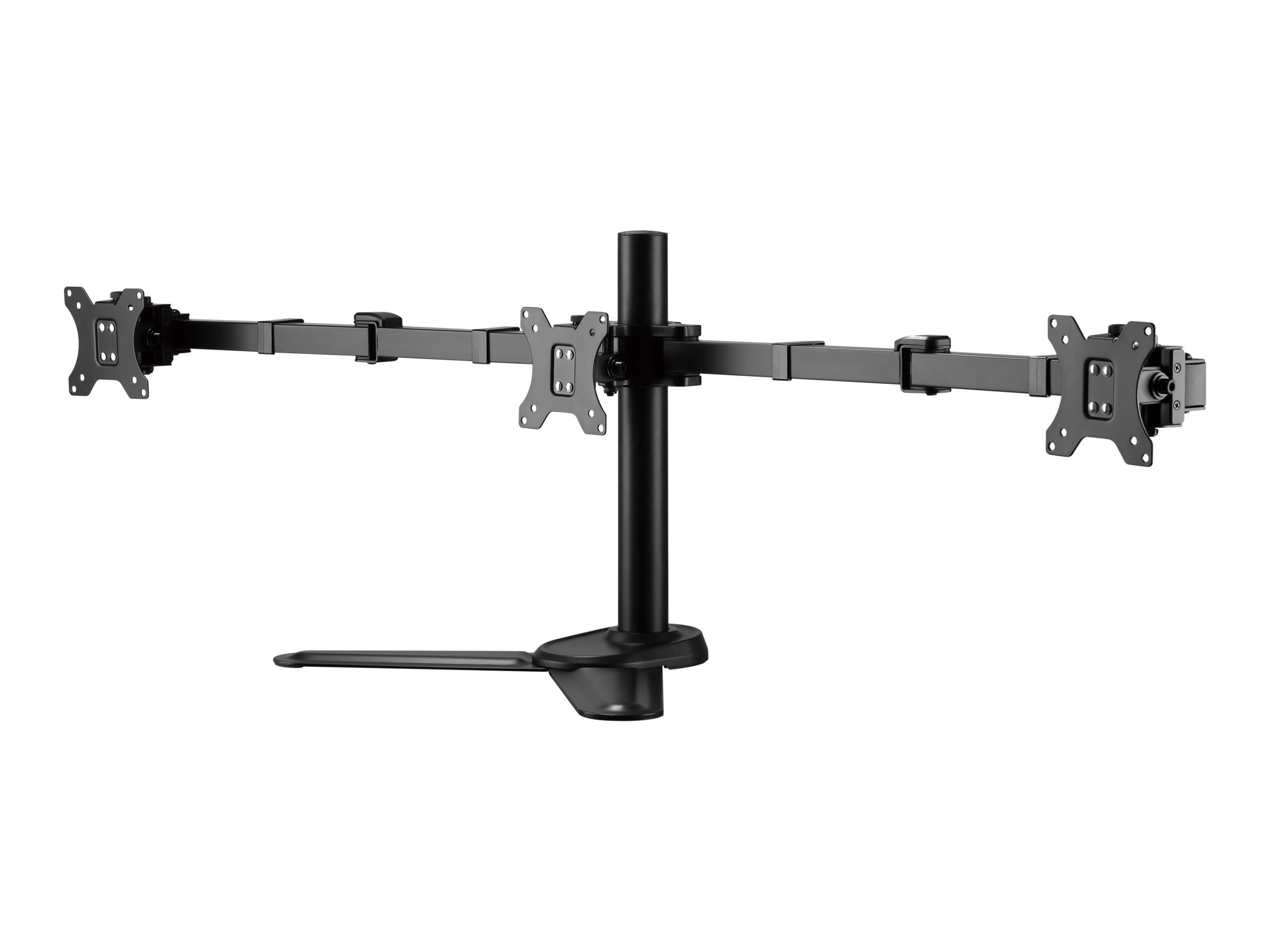 Equip Pro - Aufstellung - neigbar - für 3 LCD-Anzeigen - Schwarz - Bildschirmgröße: 43.2-68.6 cm (17"-27")