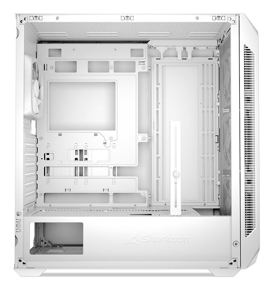 Sharkoon Gehäuse AK5M RGB ATX 1x Metall weiß - Midi/Minitower - ATX, Ansicht 4