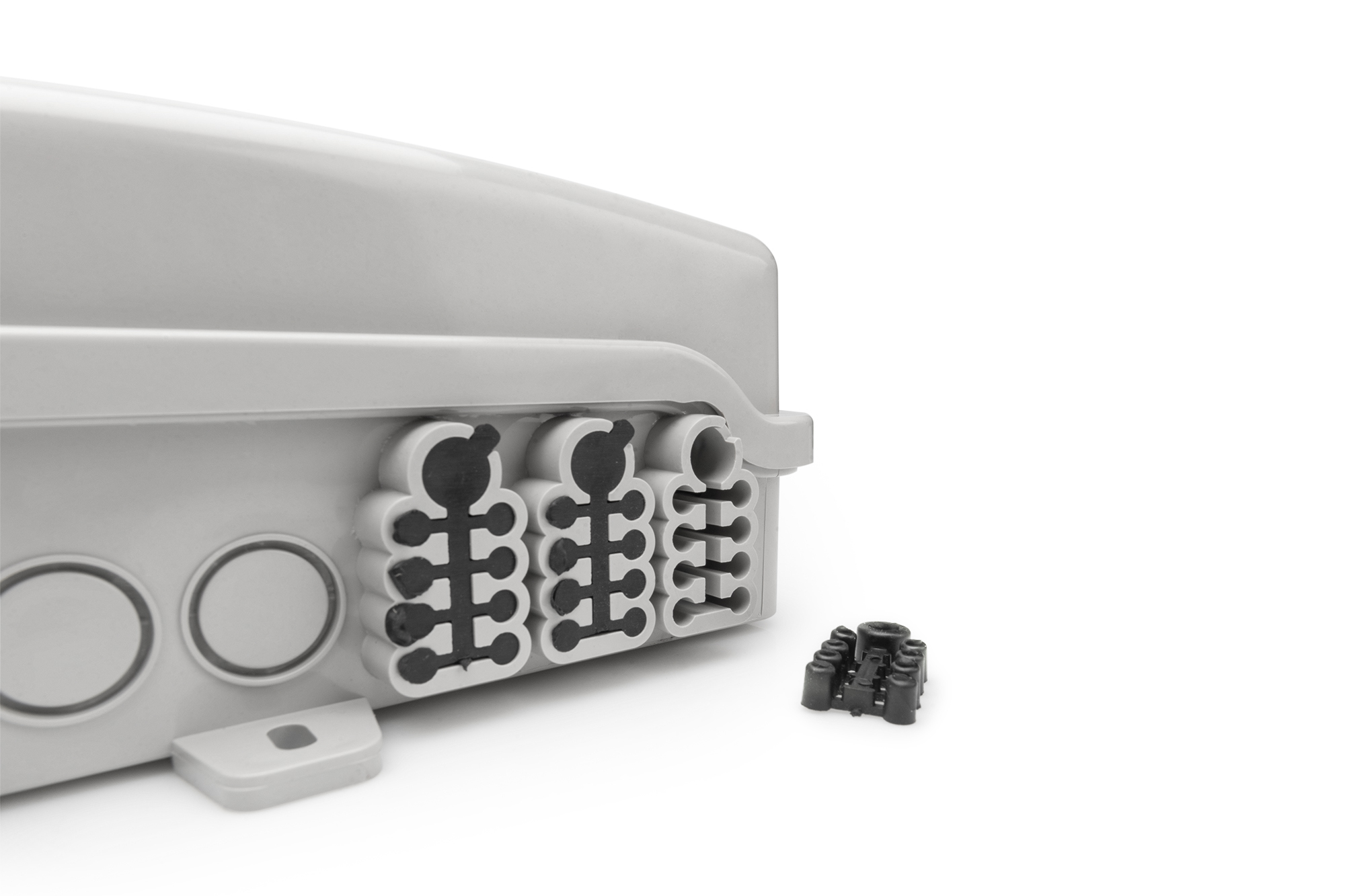 DIGITUS FTTH Distributionsbox für Außen - 24 LC/Duplex oder 24 SC/Simplex Kupplungen, Ansicht 4