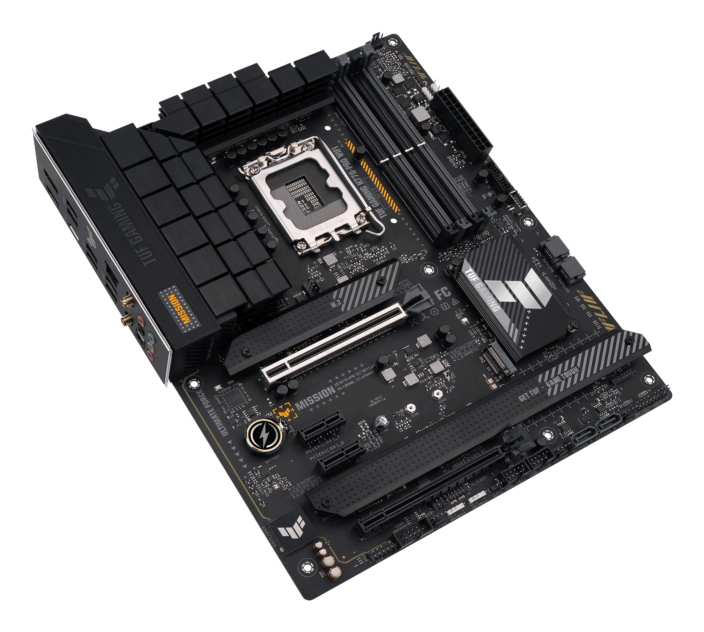 ASUS TUF GAMING H770-PRO WIFI - Motherboard - ATX - LGA1700-Sockel - H770 Chipsatz - USB 3.2 Gen 1, USB 3.2 Gen 2, Ansicht 2