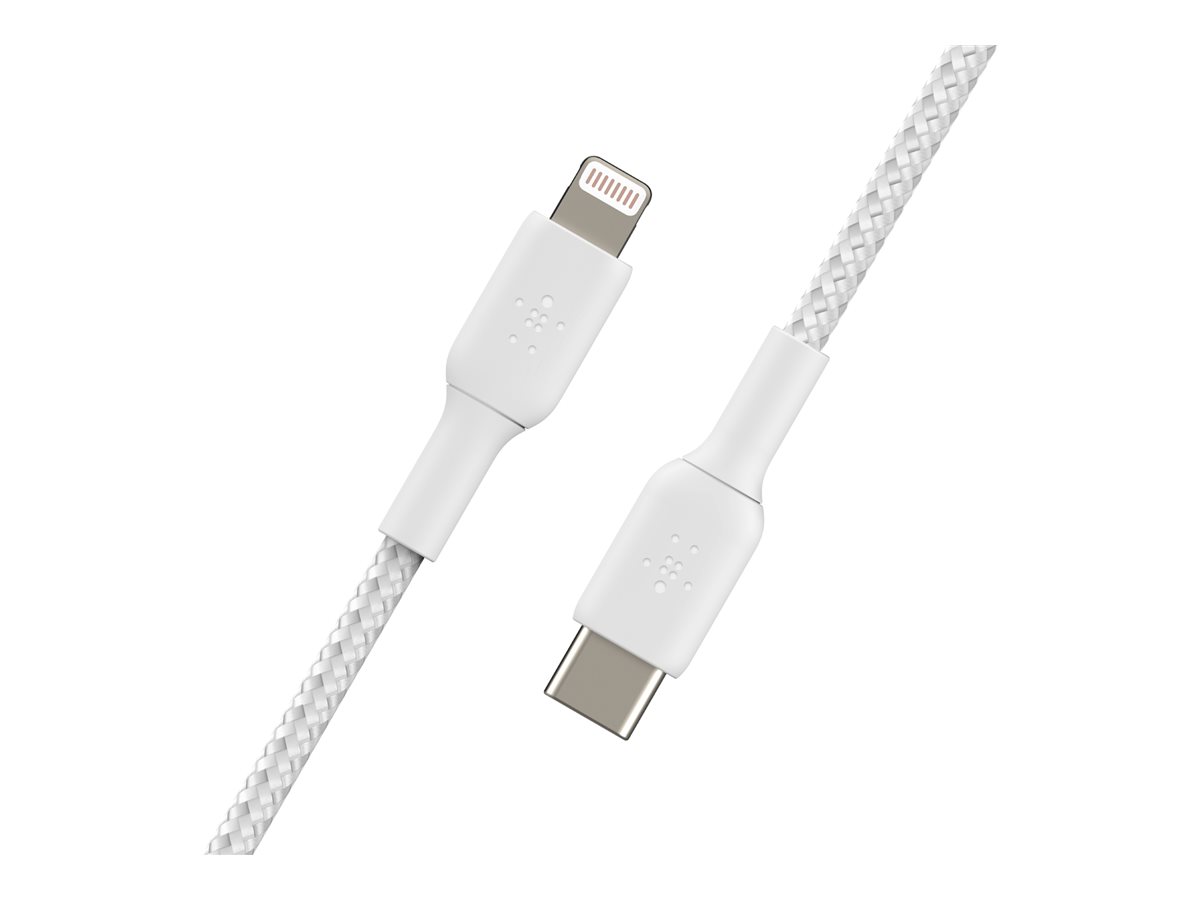 Belkin BOOST CHARGE - Lightning-Kabel - 24 pin USB-C männlich zu Lightning männlich - 1 m - weiß - USB-Stromversorgung, Ansicht 5