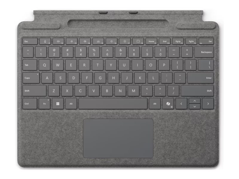 Microsoft Surface Pro Keyboard - Tastatur - mit Trackpad Beschleunigungsmesser Surface Slim Pen 2 Ablage- und Ladeschale