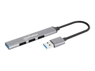 Manhattan Combo Hub - Hub - 4-port - 3 x USB 2.0 + 1 x USB 3.2 Gen 1, Ansicht 2