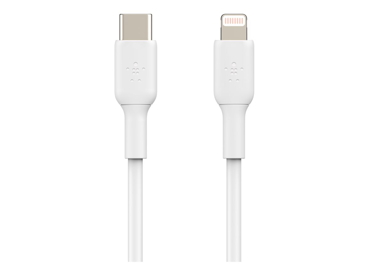 Belkin BOOST CHARGE - Lightning-Kabel - 24 pin USB-C männlich zu Lightning männlich - 2 m - weiß, Ansicht 2