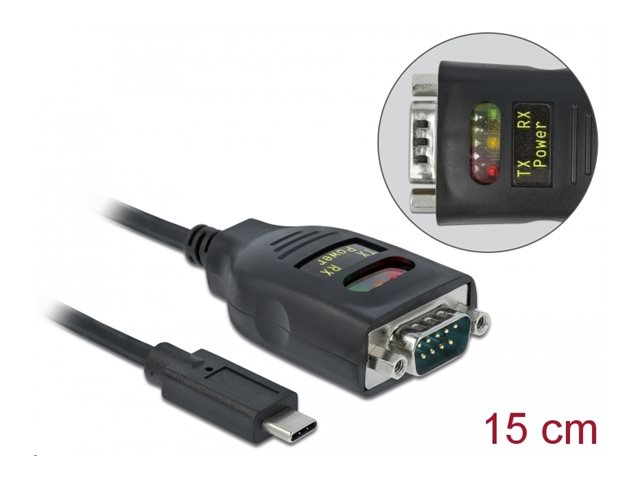 Delock Adapter USB Type-C to 1 x Serial RS-232
