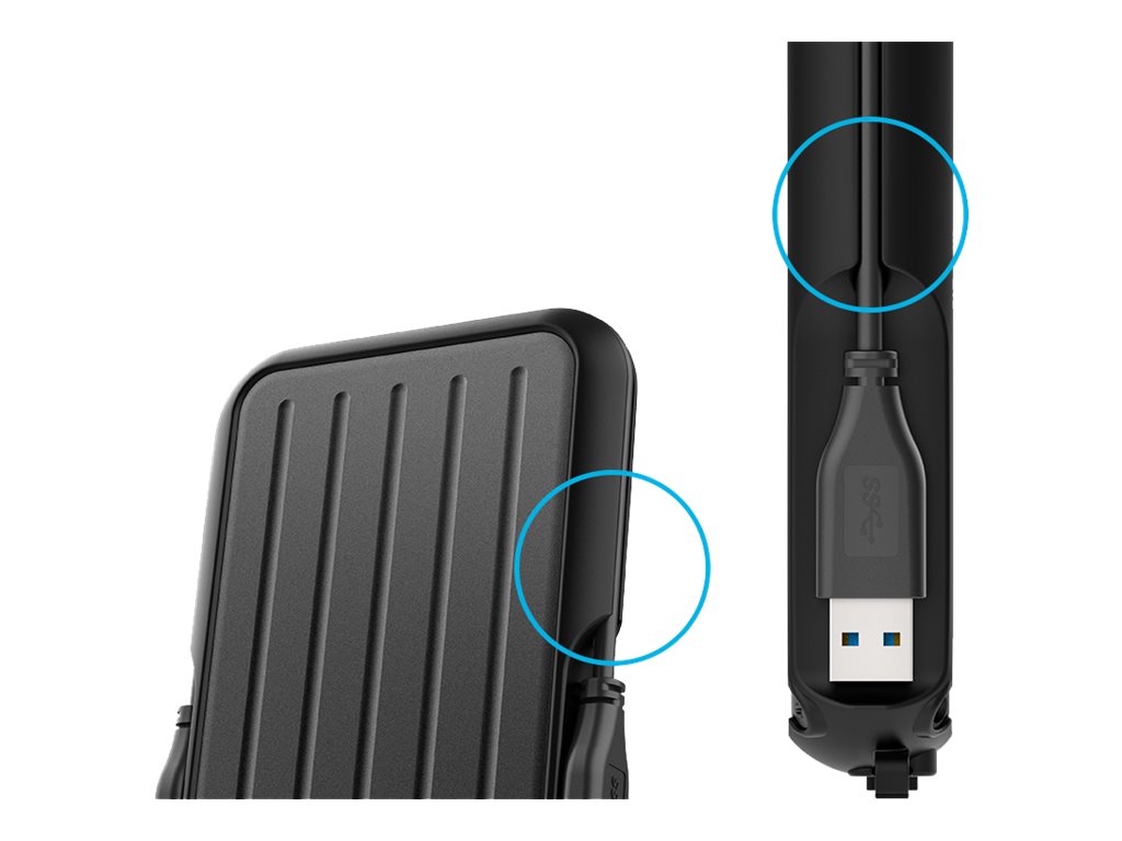 Silicon Power Armor A66 - Festplatte - 1 TB - extern (tragbar) - Schwarz, Ansicht 3