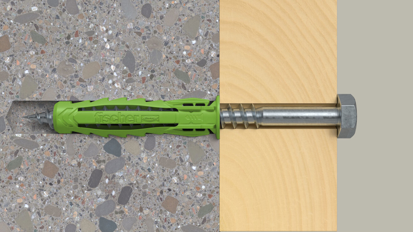 fischer 567811 - Spreizdübel - Autoklaven-Porenbeton - Mauerziegel - Beton - Gipsfaserplatten... - Grün - 1 cm - 50 mm, Ansicht 4