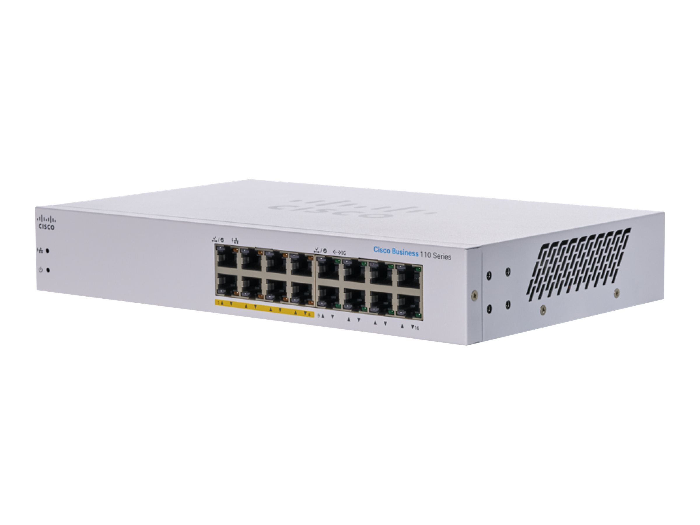Cisco Business 110 Series 110-16PP - Switch - unmanaged - 8 x 10/100/1000 (PoE)