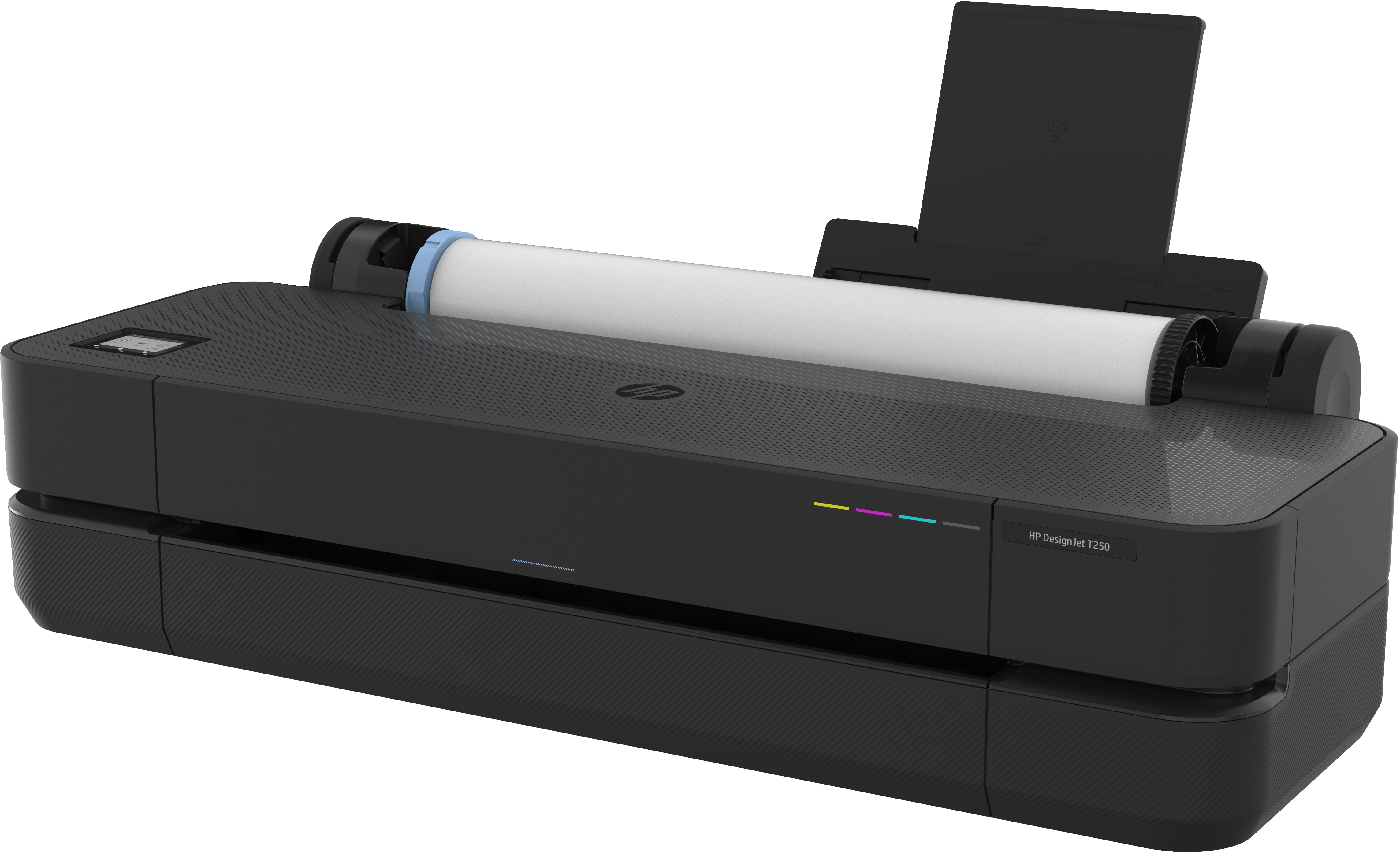 HP DesignJet T250 - 610 mm (24) Großformatdrucker - Farbe - Tintenstrahl - A1, ANSI D - 2400 x 1200 dpi, Ansicht 2